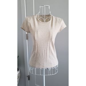 Gap women's babydoll tee t-shirt petite xs gold